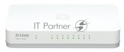 Коммутатор D-Link (DGS-1008A) 8-портов 10/100/1000Mbit/s