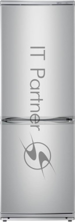 Холодильник Atlant XM-4012-080 серебристый двухкамерный 201/101л морозилка снизу