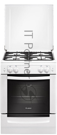 Плита газовая Gefest ПГ 6100-01 белый, конфорок 4 шт, духовка 52 л, 60 см x 85 см x 60 см