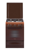 Плита газовая Gefest ПГ 6100-02 0010 коричневый, конфорок 4 шт, духовка 52 л, 60 см x 85 см x 60 см