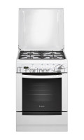 Плита газовая Gefest ПГ 6100-04 белый, конфорок 4 шт, духовка 52 л, 60 см x 85 см x 60 см