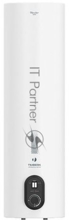 Водонагреватель Timberk SWH RS7 40 V Накопительный 40л, 2 кВт, круглый, супер-узкий, все внутри нержавейка, Ø 950хØх290 (мм), 11,6 кг, Белый