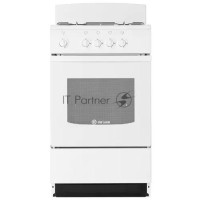 Плита газовая De Luxe 5040.45Г (Щ) -001 белый, конфорок 4 газовых, духовка 46 л, 50 см x 85 см x 50 см