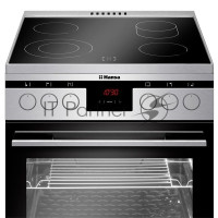 Плита электрическая Hansa FCCX58225 серебристый, конфорок 4 шт, духовка 65 л, 50 см x 85 см x 60 см