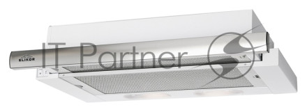 Вытяжка встраиваемая Elikor Интегра 45П-400-В2Л белый/нержавеющая сталь, 45 см, 400 куб. м/ч, 55 дБ