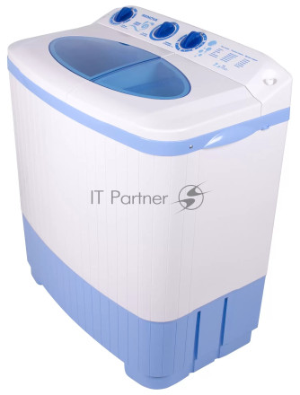 Стиральная машина Renova WS-70P/РЕТ белый/голубой, загрузка вертикальная 5.5 кг, 1350 об/мин, класс: D