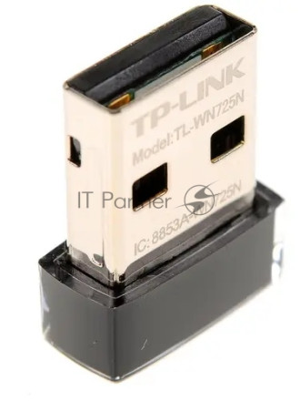 Сетевой адаптер TP-Link SOHO TL-WN725N Беспроводной USB Нано адаптер 150 Мбит/с стандарта N c кнопкой QSS(Realtec)