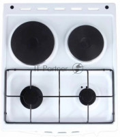 Плита комбинированная Flama RK 2211 белый, конфорок 4 шт, духовка 50 л, 50 см x 85 см x 60 см