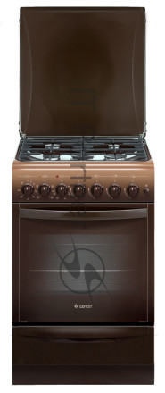 Плита комбинированная Gefest ПГЭ 5102-02 0001 коричневый, конфорок 4 газовых, духовка 55 л, 50 см x 85 см x 58.5 см