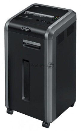 Шредер Fellowes 225Ci. (20 листов) , 60 литр, 3,9х38 мм (класс 3), 100% Jam Proof, уничтожает: скобы/скрепки/карты/CD