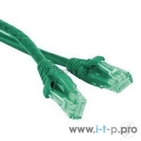 Патч-корд Hyperline U/UTP, Cat.6, LSZH, 1.5 м, зеленый PC-LPM-UTP-RJ45-RJ45-C6-1.5M-LSZH-GN