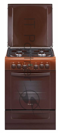 Плита комбинированная Gefest ПГЭ 6102-03 0001 коричневый, конфорок 4 газовых, духовка 55 л, 60 см x 85 см x 60 см