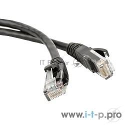 Патч-корд Hyperline PC-LPM-UTP-RJ45-RJ45-C5e-2M-LSZH-BK U/­UTP, Cat.5е, LSZH, 2 м, черный