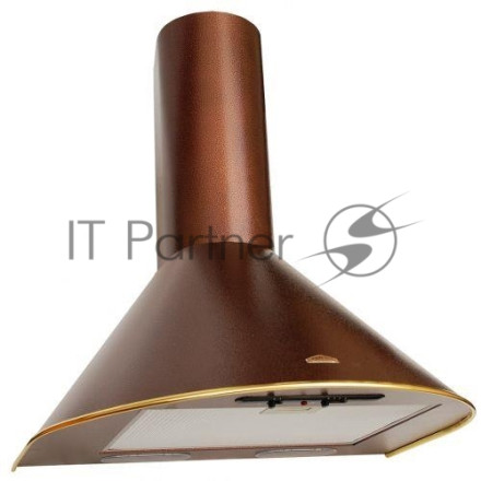Вытяжка каминная Elikor Эпсилон 60П-430-П3Л медный антик/золотистый, 60 см, 430 куб. м/ч, 54 дБ