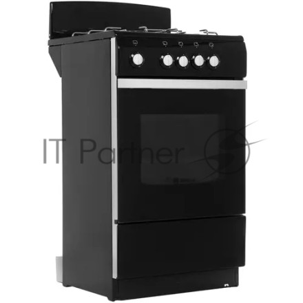 Плита газовая De Luxe 5040.38Г (Щ) черный, конфорок 4 шт, духовка 43 л, 50 см x 85 см x 50 см