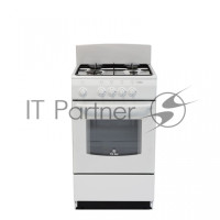 Плита газовая De Luxe 5040.38Г (Щ) белый, конфорок 4 шт, духовка 43 л, 50 см x 85 см x 50 см