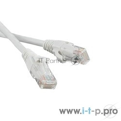 Патч-корд Hyperline U/­UTP, Cat.5е, LSZH, 1 м, белый 
