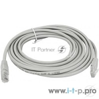 Патч-корд UTP, кат 5e, 5м с RJ45 серый