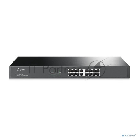 Коммутатор TP-Link SMB TL-SG1016 Коммутатор 16-port Gigabit Switch, 1U 19-inch rack-mountable steel case
