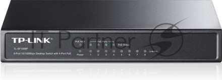 Коммутатор TP-Link SMB TL-SF1008P Коммутатор 8-port 10/100M Desktop PoE Switch