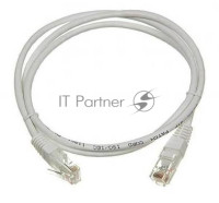 Патч-корд TWT UTP cat.6, с заливными колпачками, 1.0 м, серый