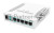 Коммутатор сетевой MikroTik RB260GS RouterBOARD 260GS 5-port Gigabit smart switch with SFP cage, SwOS, plastic case, PSU