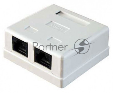 Розетка RJ45 5E кат. 2-port