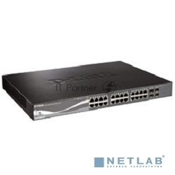 Коммутатор управляемый стекируемый D-Link DGS-1510-28P/A1A SmartPro с 24 портами 10/100/1000Base-T с поддержкой PoE, 2 портами 1000Base-X SFP и 2 портами 10Gb,ase-X SFP+