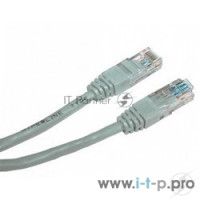 Патч-корд UTP, кат 5e, 1м с RJ45серый