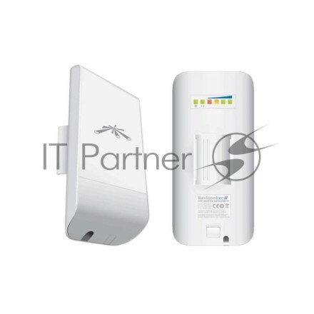 Точка доступа Ubiquiti LocoM2(EU) Wi-Fi и AirMAX. 802.11g/n, интегрированная антенна 8 дБ (45°*45°),10/100 RJ45 Ethernet