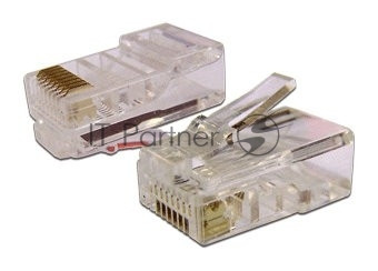 Коннектор медный LANMASTER TWT-PL45-8P8C UTP RJ45 cat.5e (упак.: 100 шт)