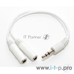 Адаптер 5bites AA-3MF2-02WH 3.5 Jack/M - 2x3.5 Jack/F